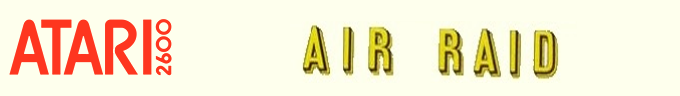 Air Raid logo for Atari 2600